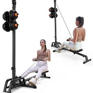 Rameur pliable et machine à tirer vers le bas
