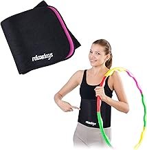 Relaxdays Corset de Sudation Hula Hoop Relaxdays Corset de Sudation Hula Hoop, Gaine Ventre Plat, Ceinture Fitness, Taille M, pour Femme, Noir/Rose Mixte (Lot de 1)